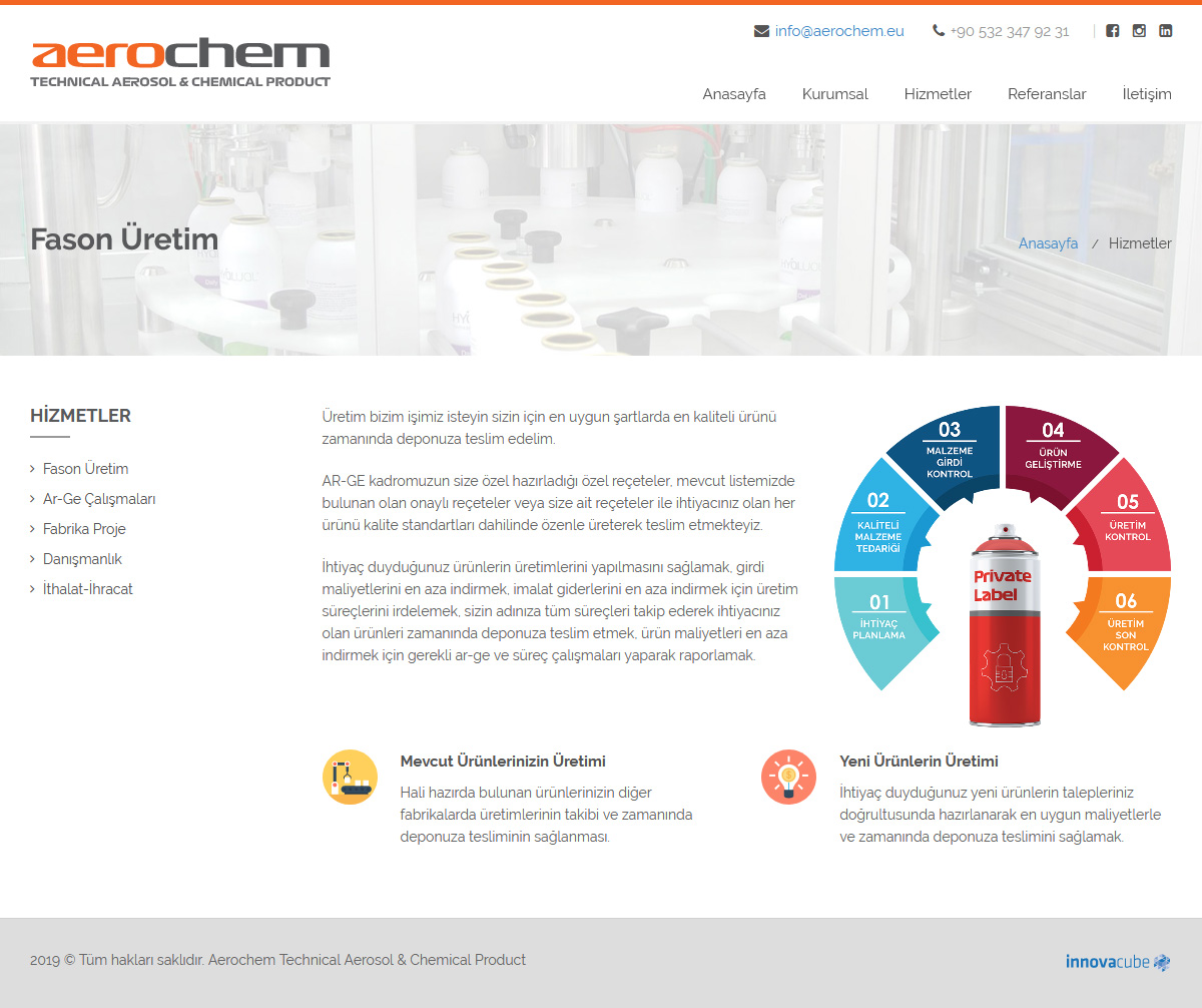 Web Design, Aerochem