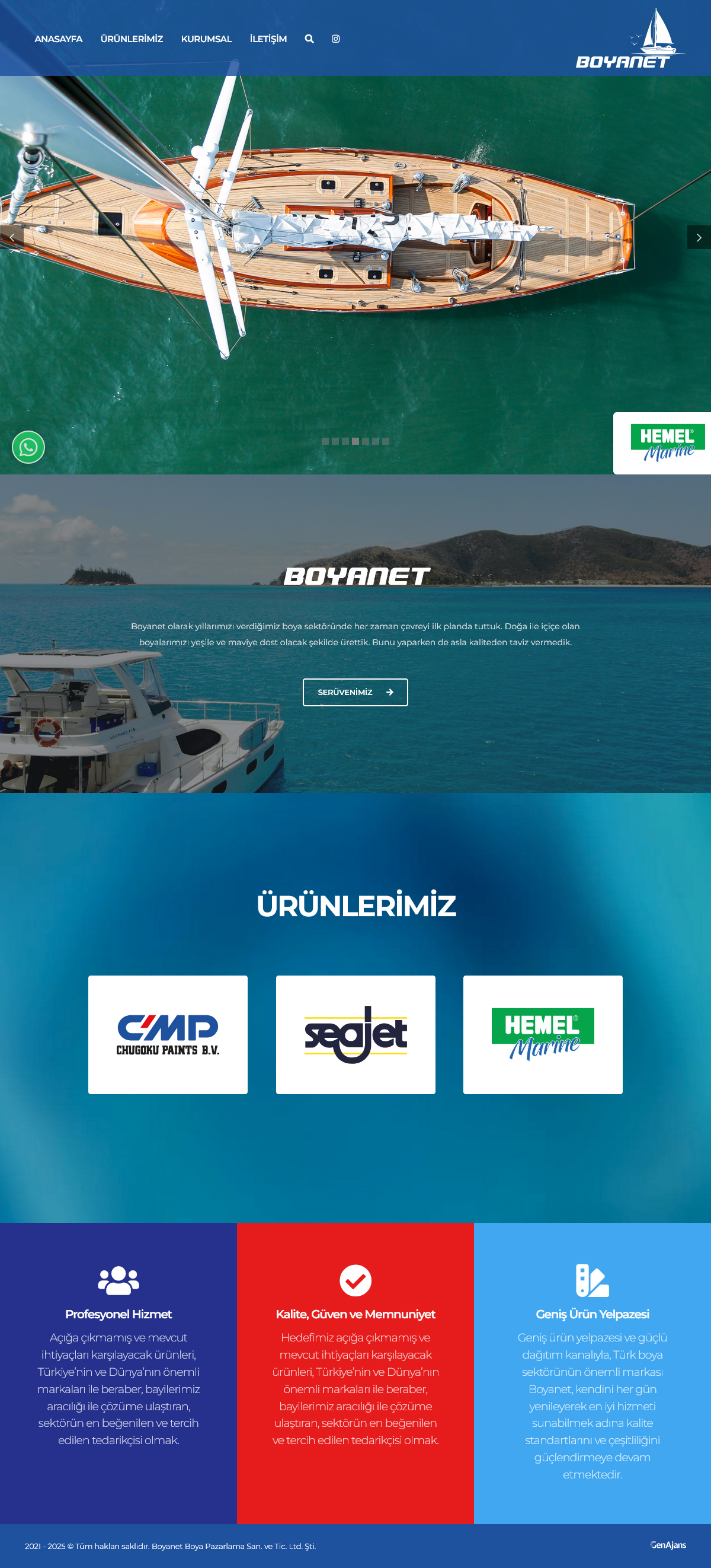 Web Tasarım, Boyanet Boya Pazarlama Ltd. Şti.