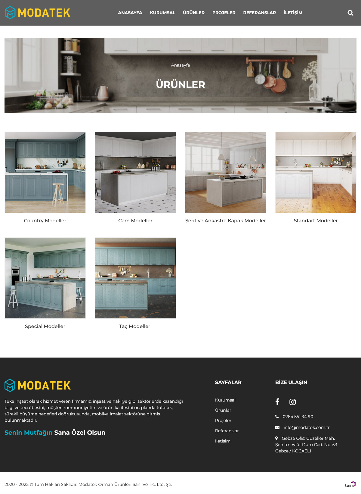 Web Tasarım, Modatek Orman Ürünleri Ltd. Şti.